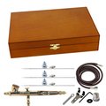 Gracia RG Airbrush in Wood Case with 4 Head Sizes GR2480811